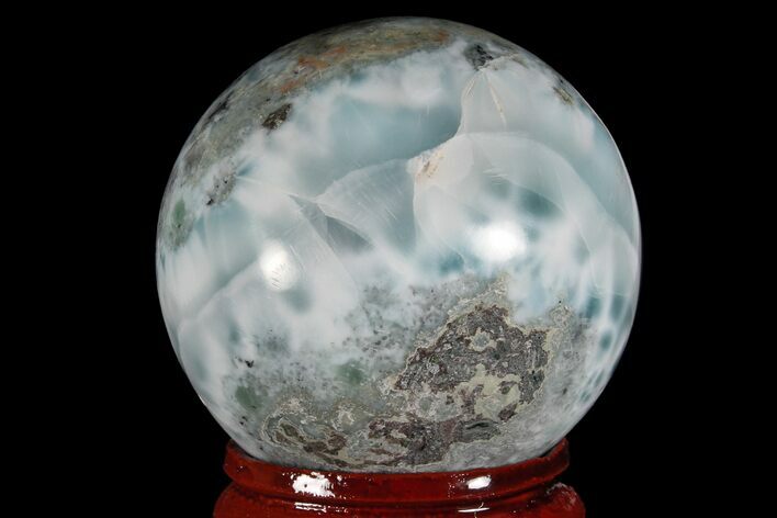 Polished Larimar Sphere - Dominican Republic #168153